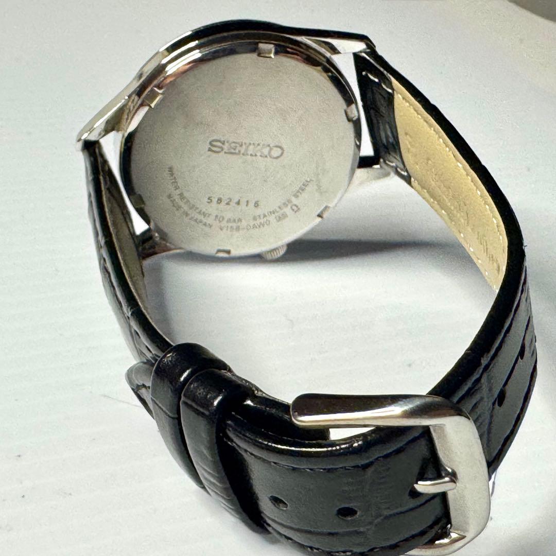 SEIKO メンズ 腕時計 ソーラー デイデイト ホワイト