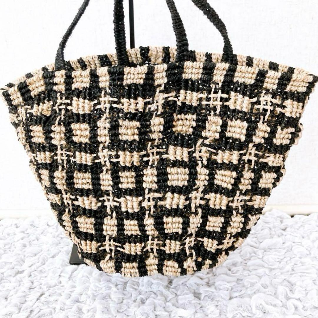 美品ビューティフルピープルabaca knitting totebag