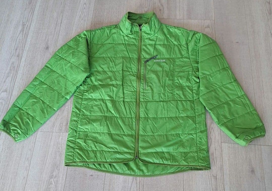 mont-bellモンベル スキー登山 高機能アウタージャケット青 収納袋付