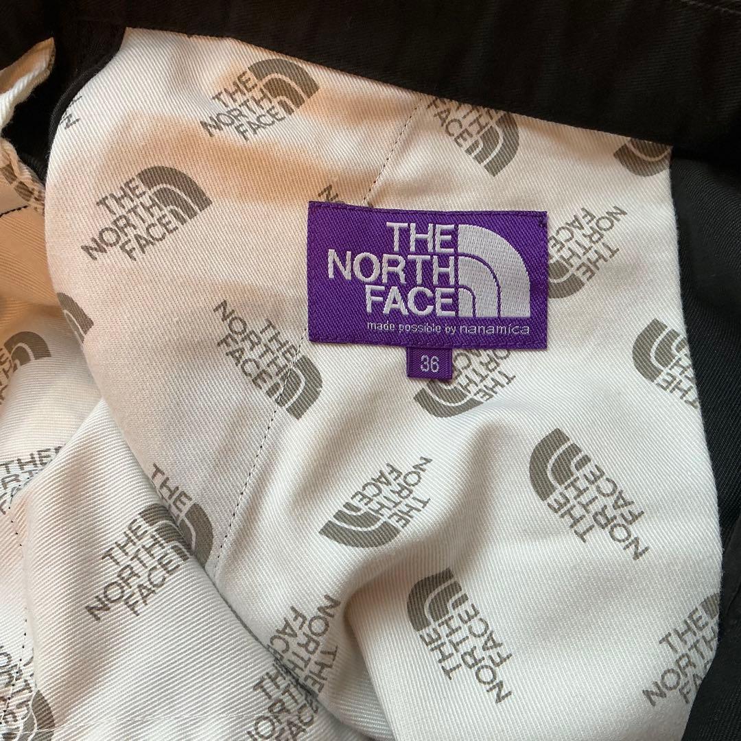 PURPE LABEL ストレッチツイルワイドテーパードパンツ　ブラック　36