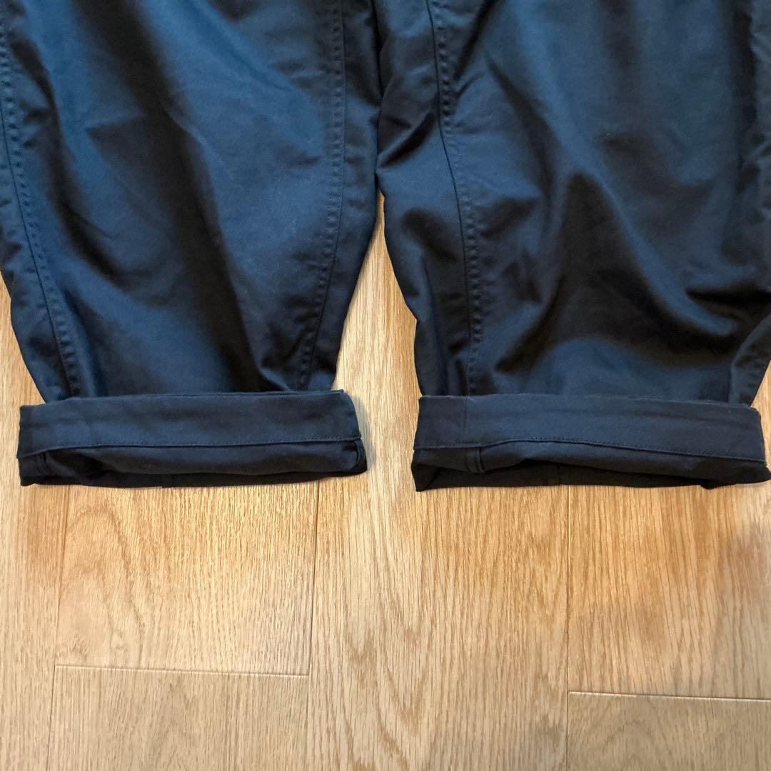 PURPE LABEL ストレッチツイルワイドテーパードパンツ　ブラック　36