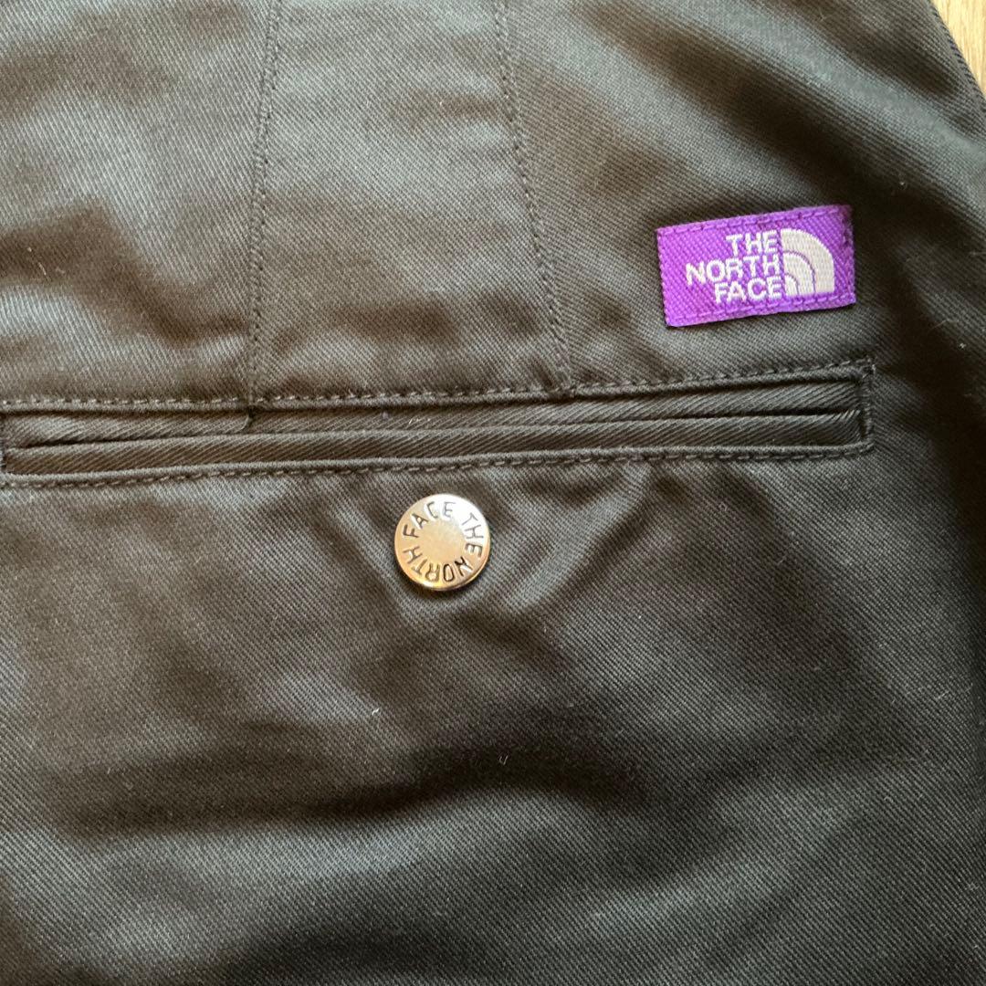 PURPE LABEL ストレッチツイルワイドテーパードパンツ　ブラック　36