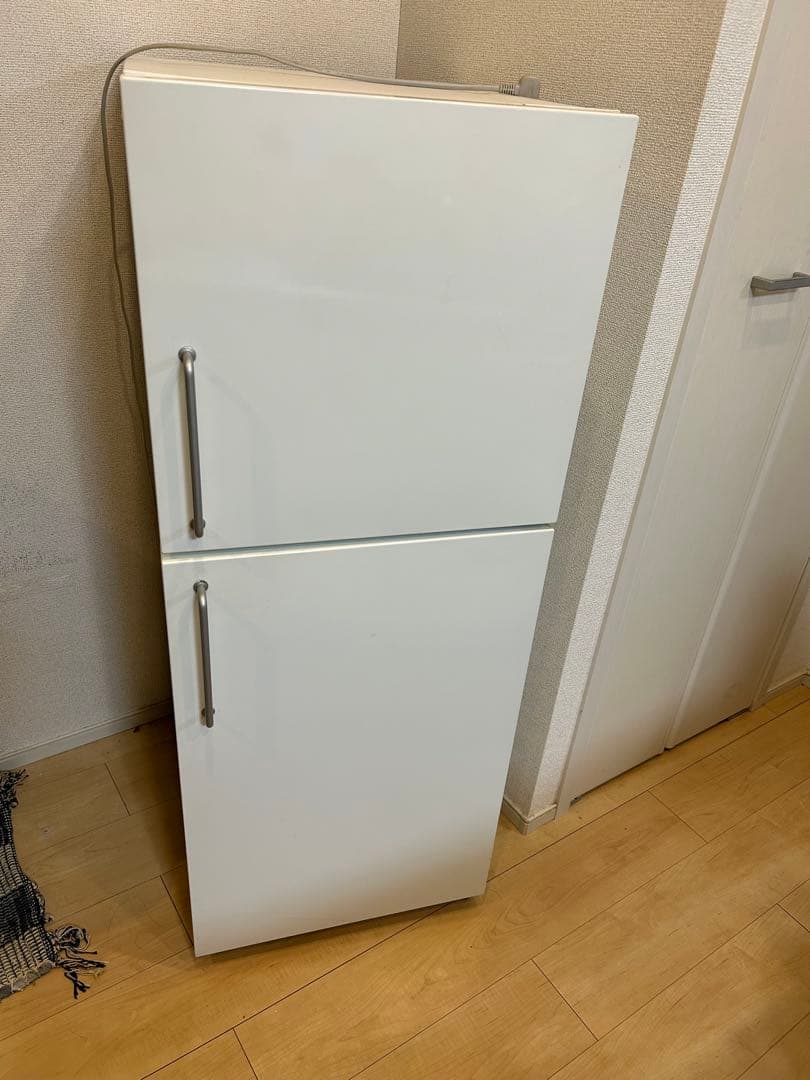 無印良品ホワイト 2ドア冷蔵庫 冷凍室付き