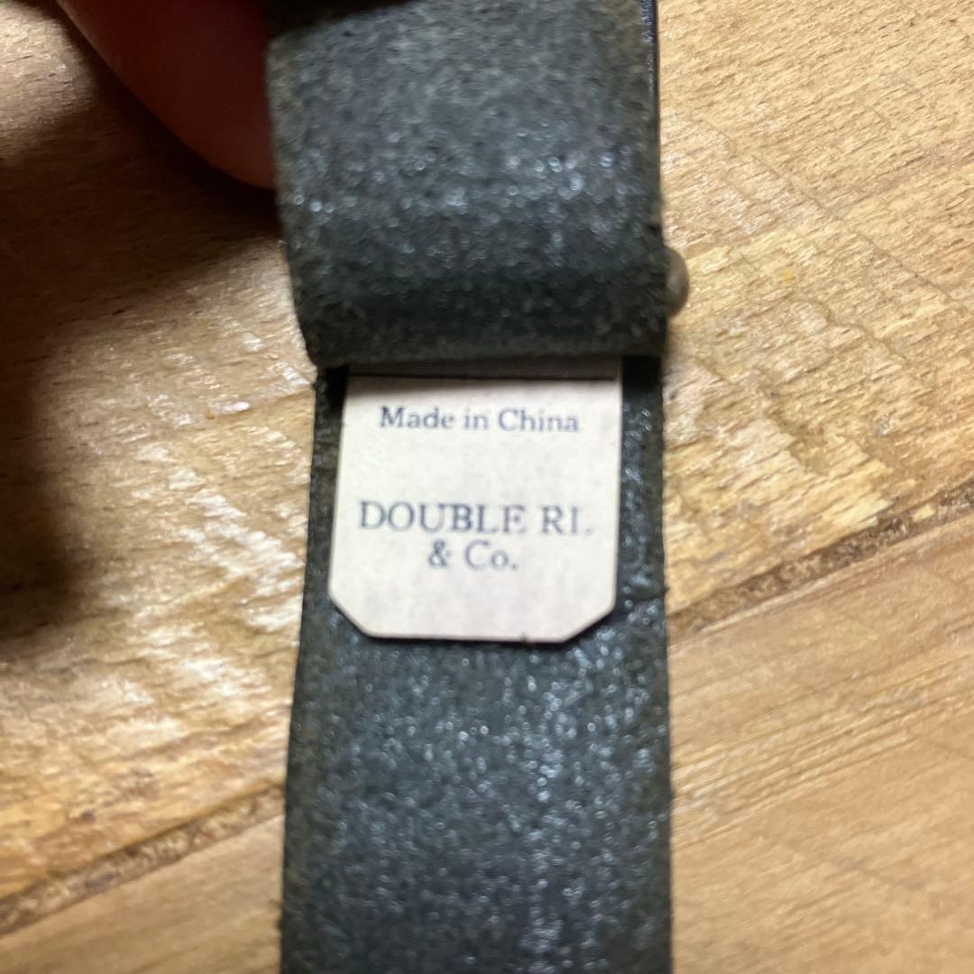 RRL natoベルト　ブラックレザー　時計　ベルト　ウォッチ　ストラップ