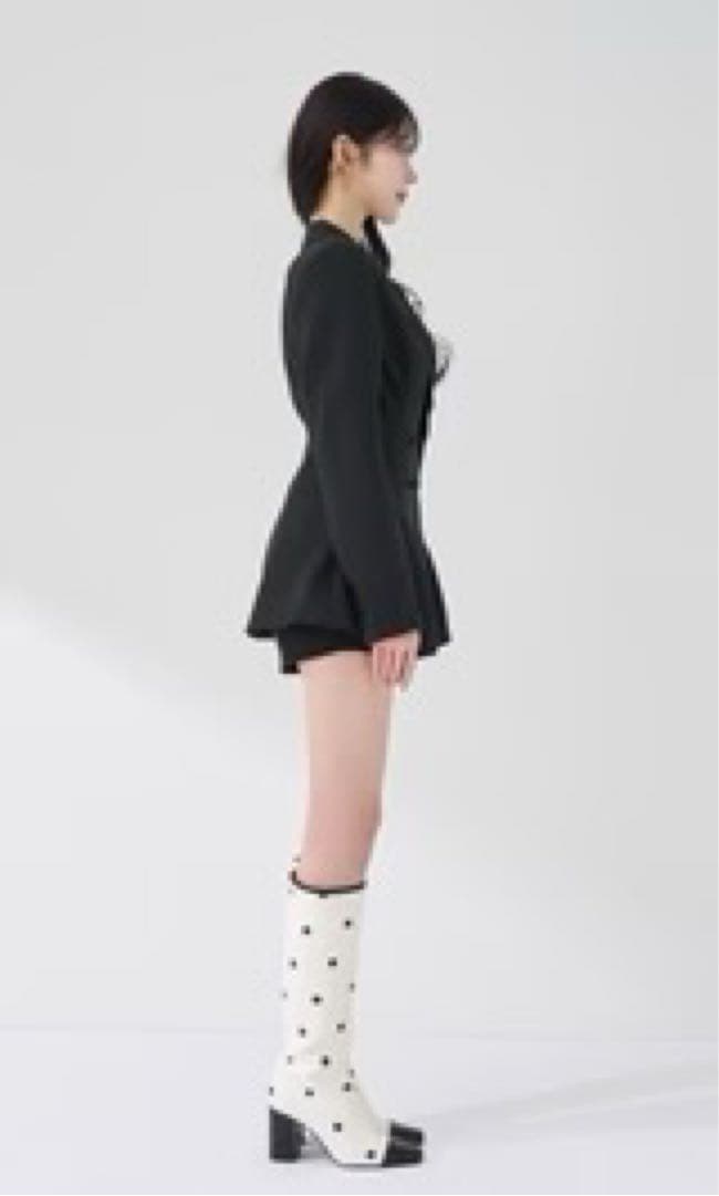 Darich パネルデザインシルエットぺプラムジャケット