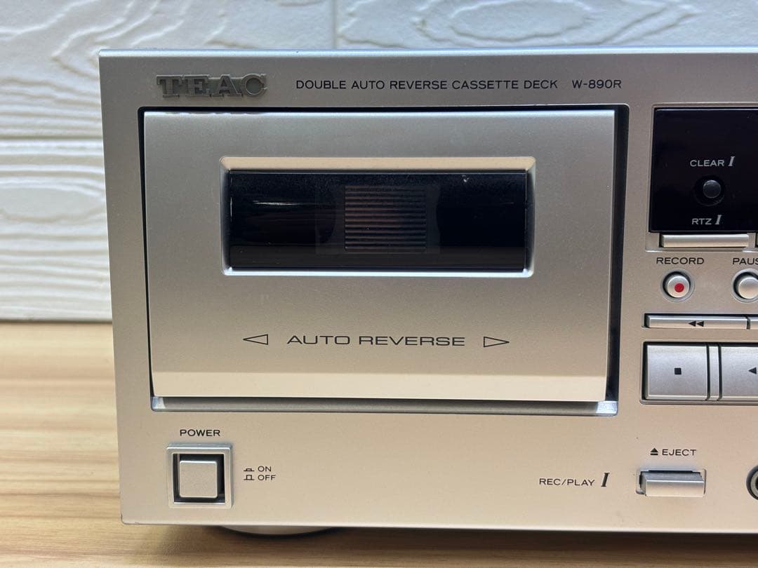TEAC カセットデッキ ダブルオートリバース シルバー W-890R S