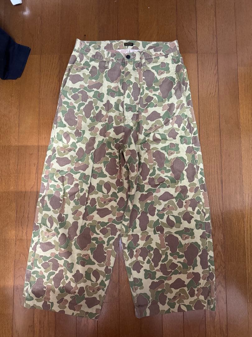 kapital 迷彩バギーパンツ　M