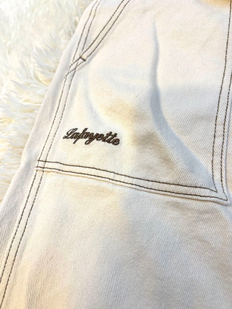Lafayette ホワイト デニムジャケット Lサイズ
