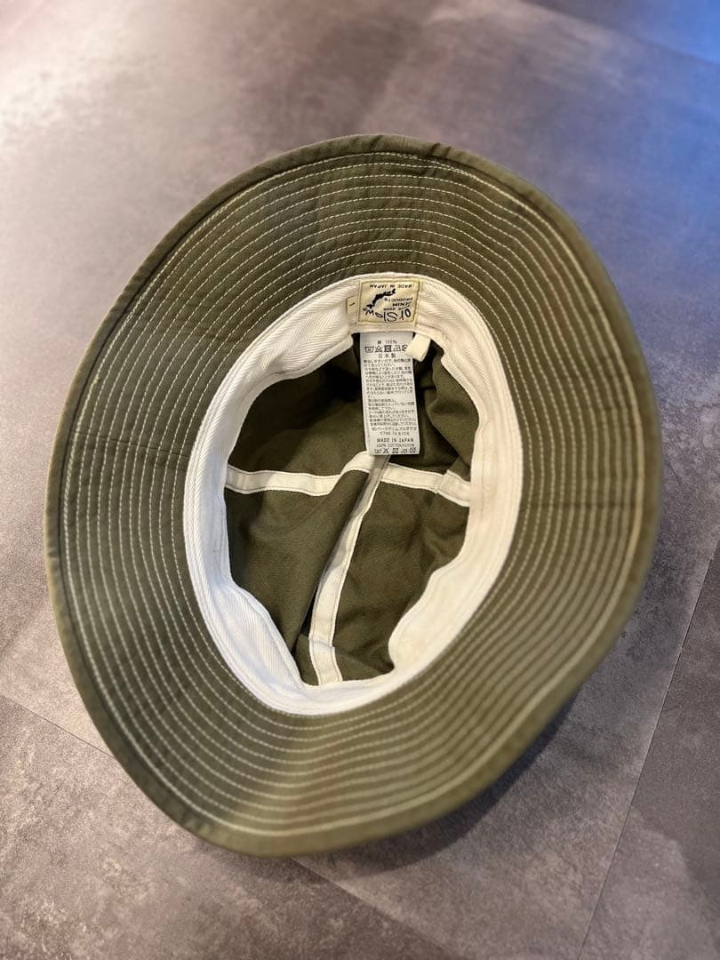 orSlow オアスロウ US NAVY HAT グリーン　ヘリンボーン　1