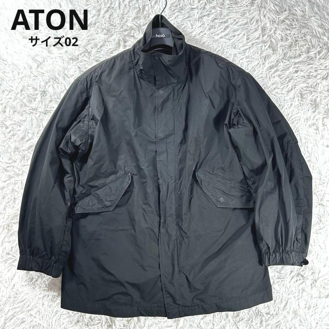 ATON VENTILE NYLON SHORT MODS COAT 02 黒