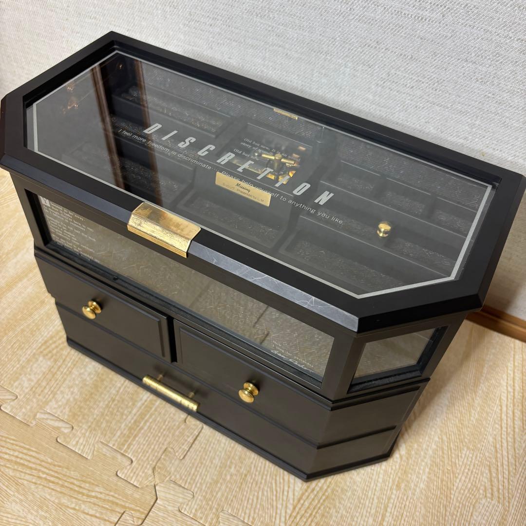 DISCRETION オルゴール ジュエリーボックス 3段