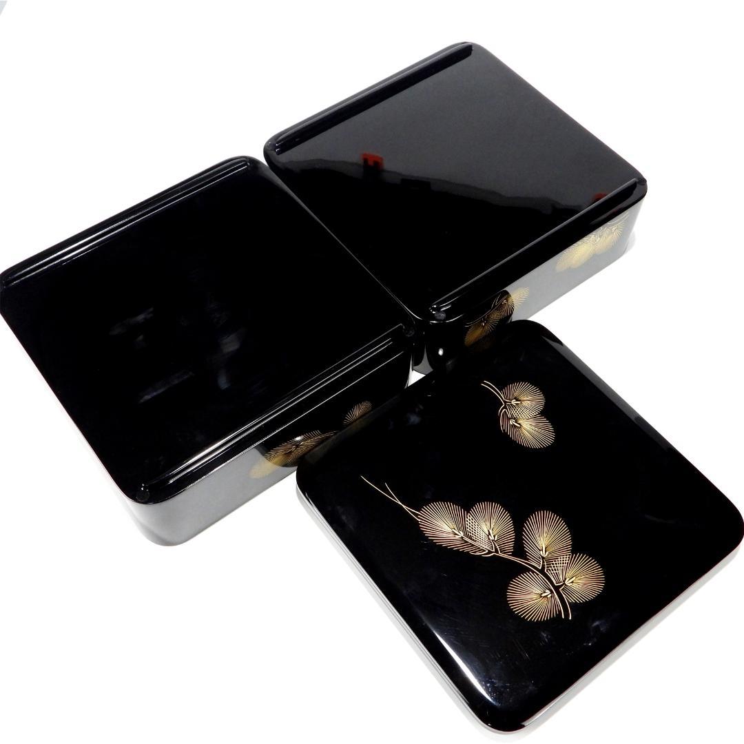 【専用】輪島塗 金蒔絵 天然木 漆器 二段重箱 茶道具 共箱