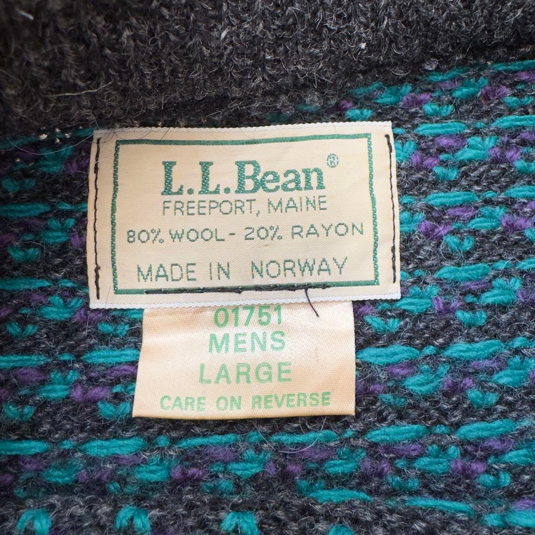 破格‼️80s エルエルビーン バーズアイ ニット セーター L ヴィンテージ