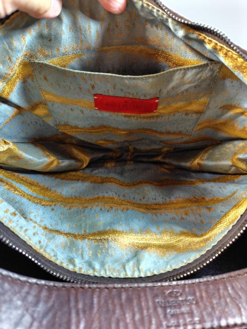 ヴァレンチノ　ワンショルダーバッグ スエード　レザー