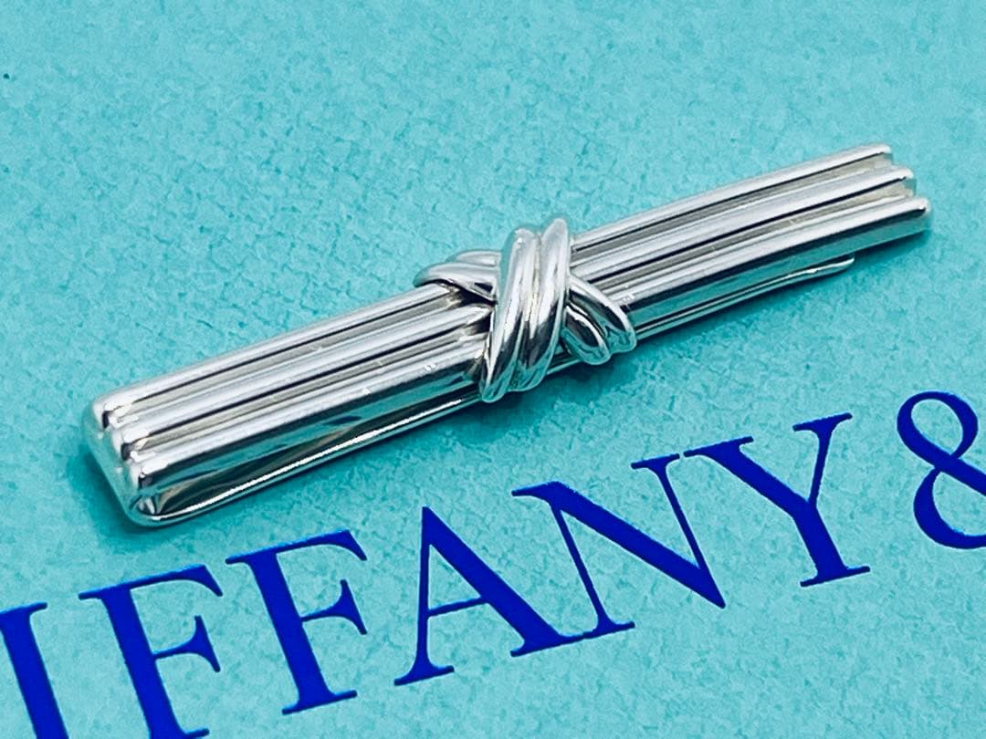 c833 美品　ティファニー　1992 シグネチャー　ネクタイピン　925