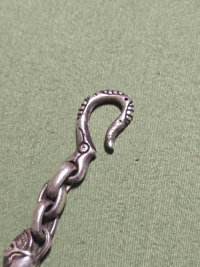 スカルモチーフ シルバー ウォレットチェーン