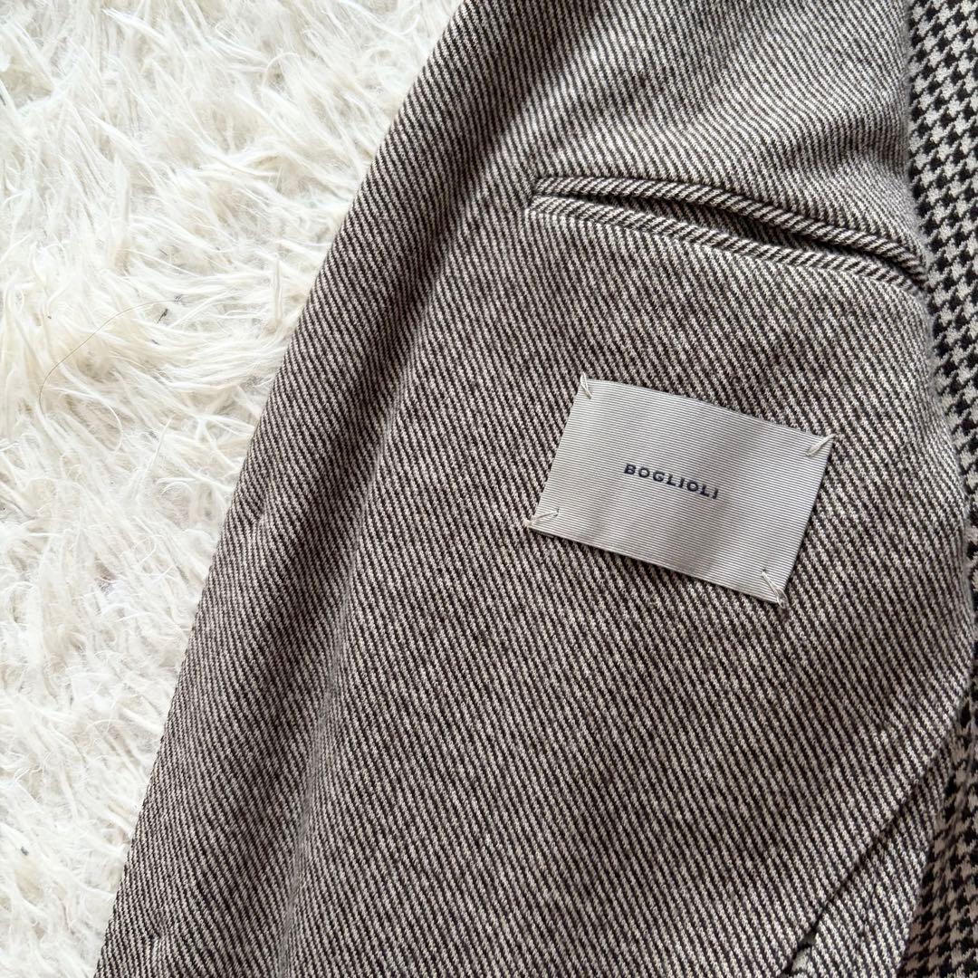 <美品>BOGLIOLI dover ブラウン ウール ジャージ ジャケット46