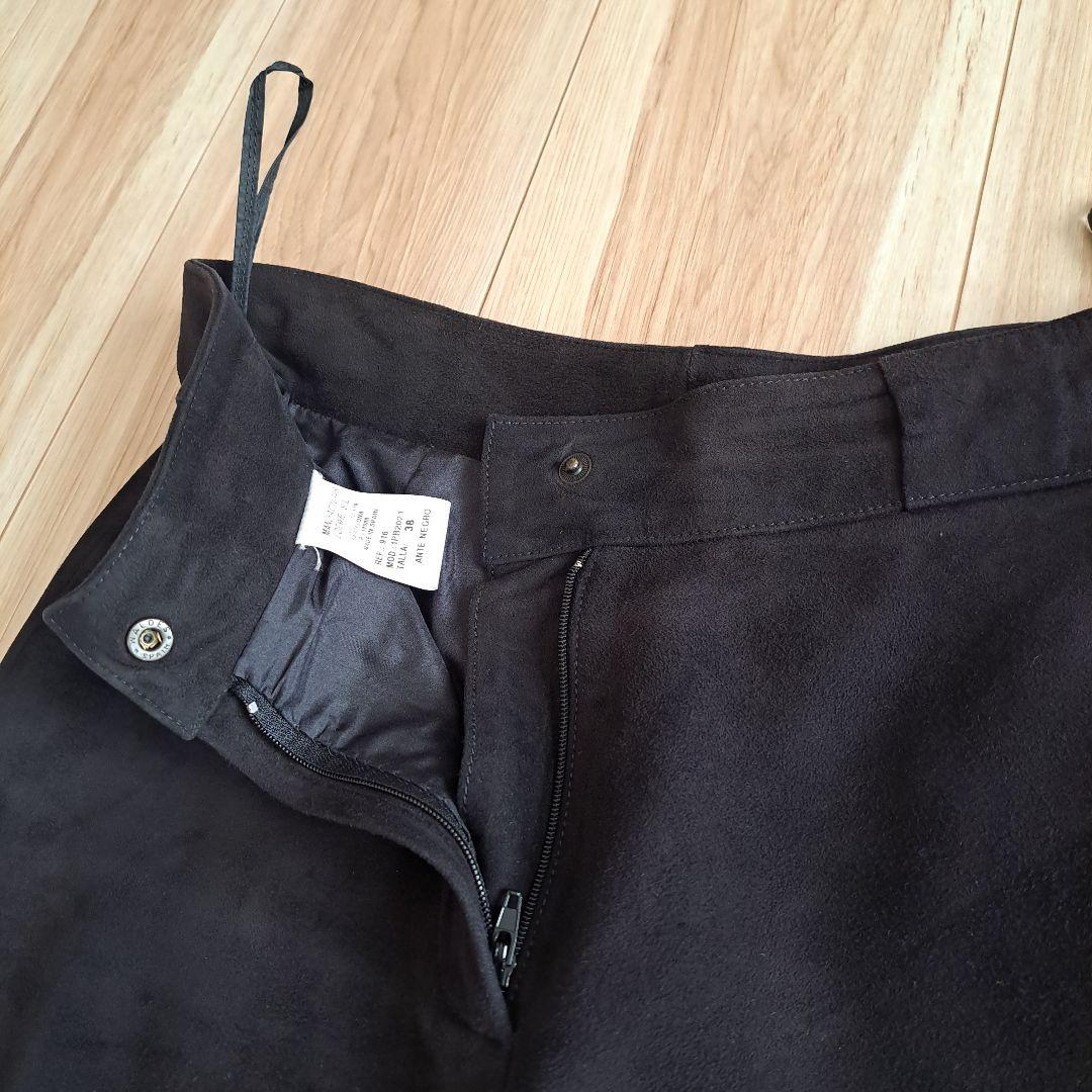 LOEWE　ロエベ　スエードパンツ　ブラック　M