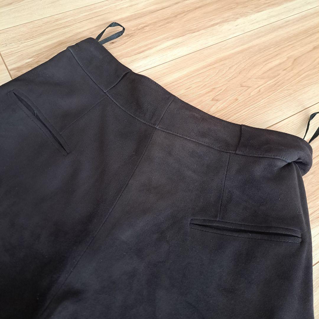 LOEWE　ロエベ　スエードパンツ　ブラック　M