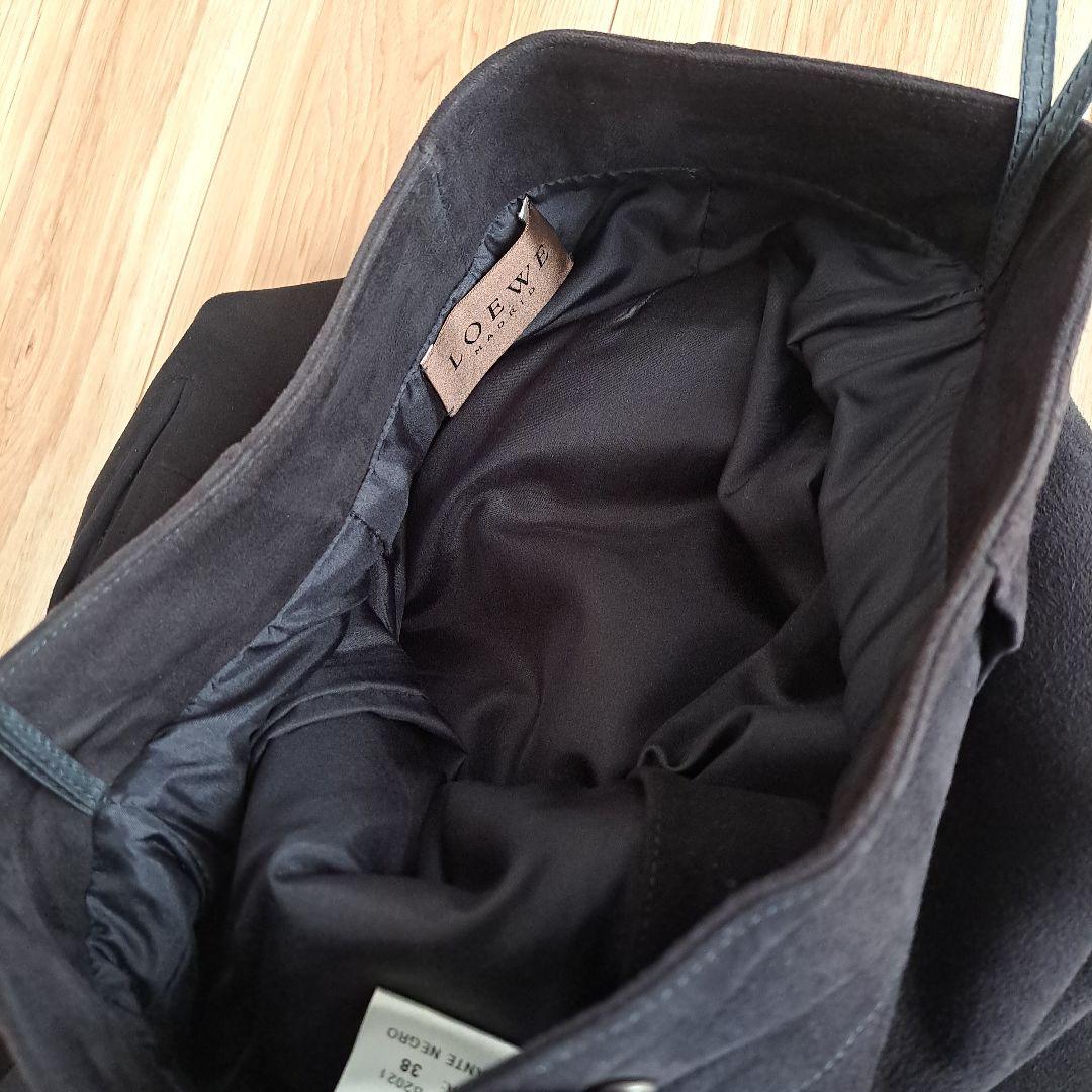 LOEWE　ロエベ　スエードパンツ　ブラック　M