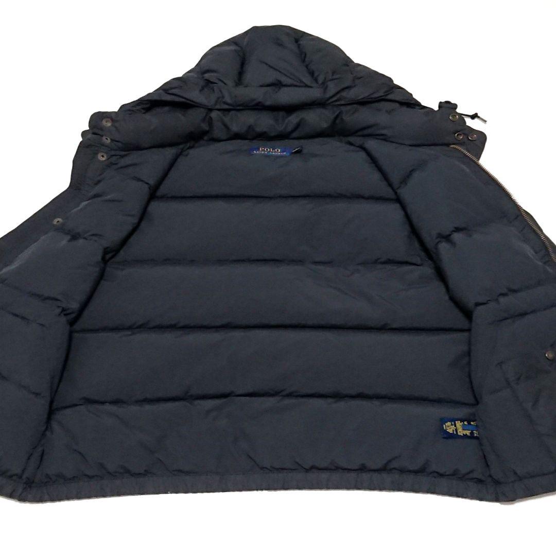 美品 ポロラルフローレン 刺繍 ロゴ 2way 肉厚 ダウン ベスト