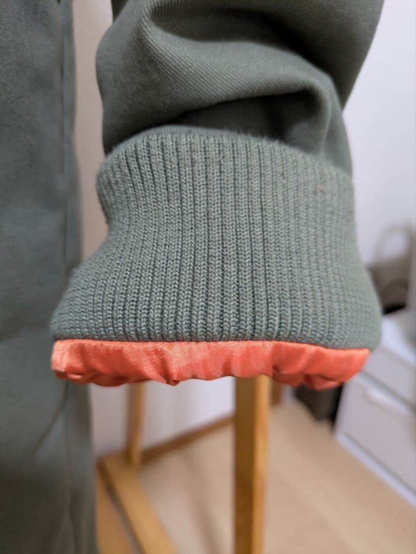 オリーブグリーン モッズコート フード付き