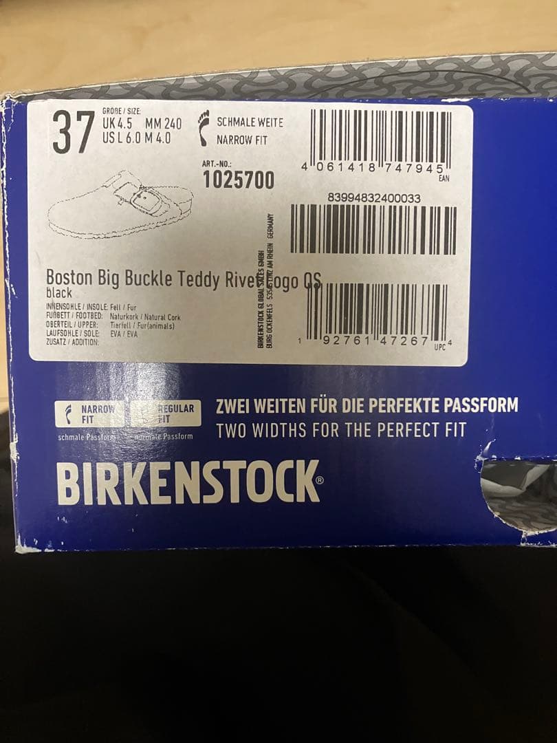 ビルケンシュトック BOSTON ファー　ボア　ボストン　テディーリベット 黒