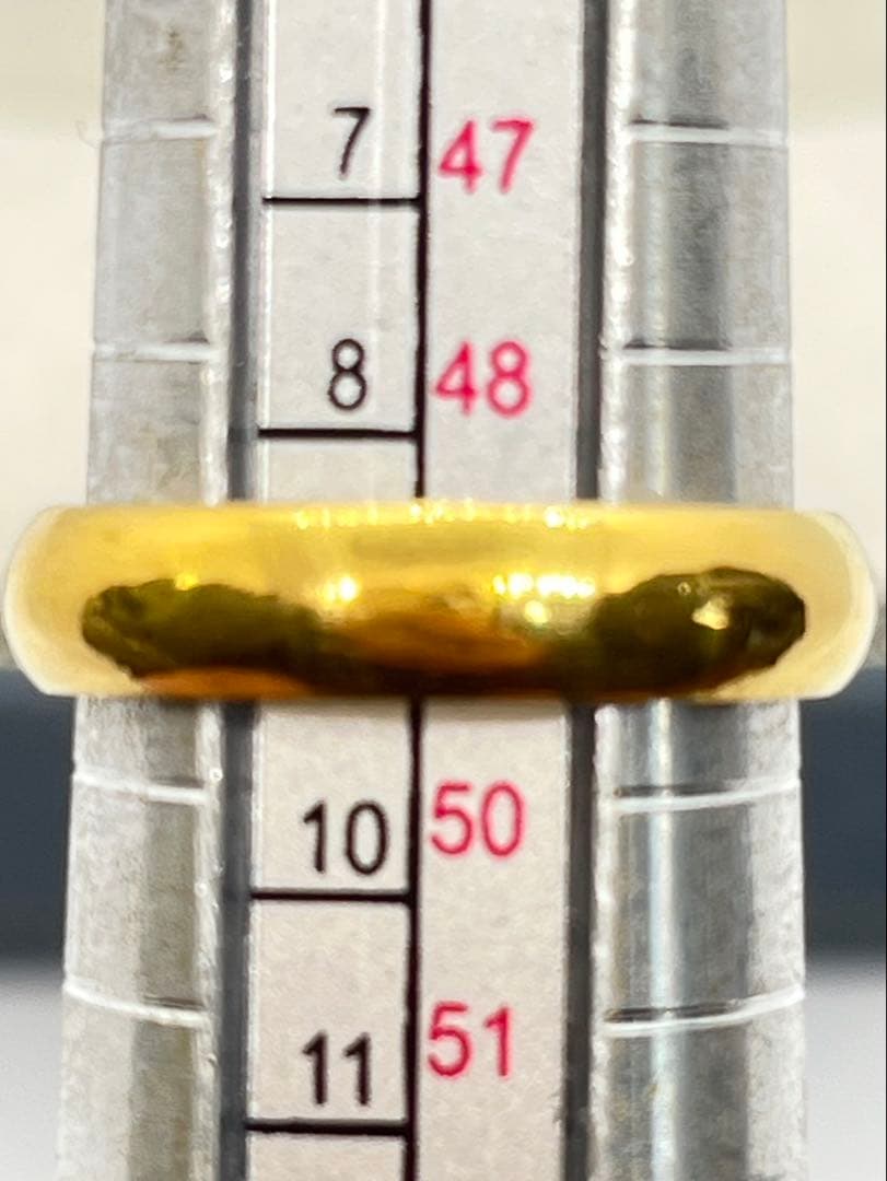 K24 純金 甲丸リング 5.83g指輪 リング 刻印あり ハンドメイド