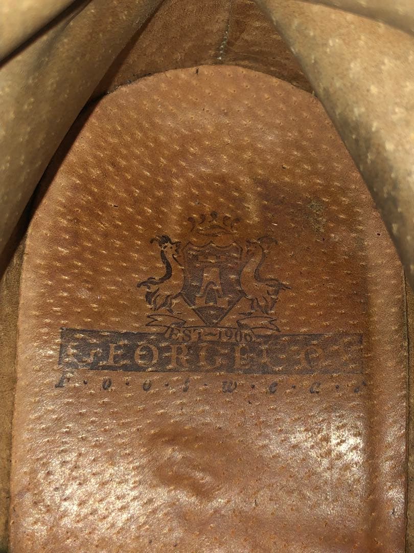 eCox ジョージコックス スエード レースアップブーツ UK5 レア