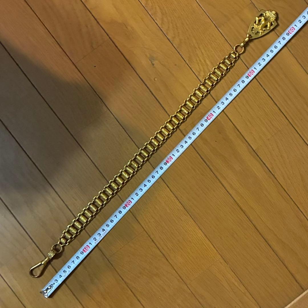 フリーメイソン　ソードチェーン　テンプル騎士団　ゴールド　ロング　1900s
