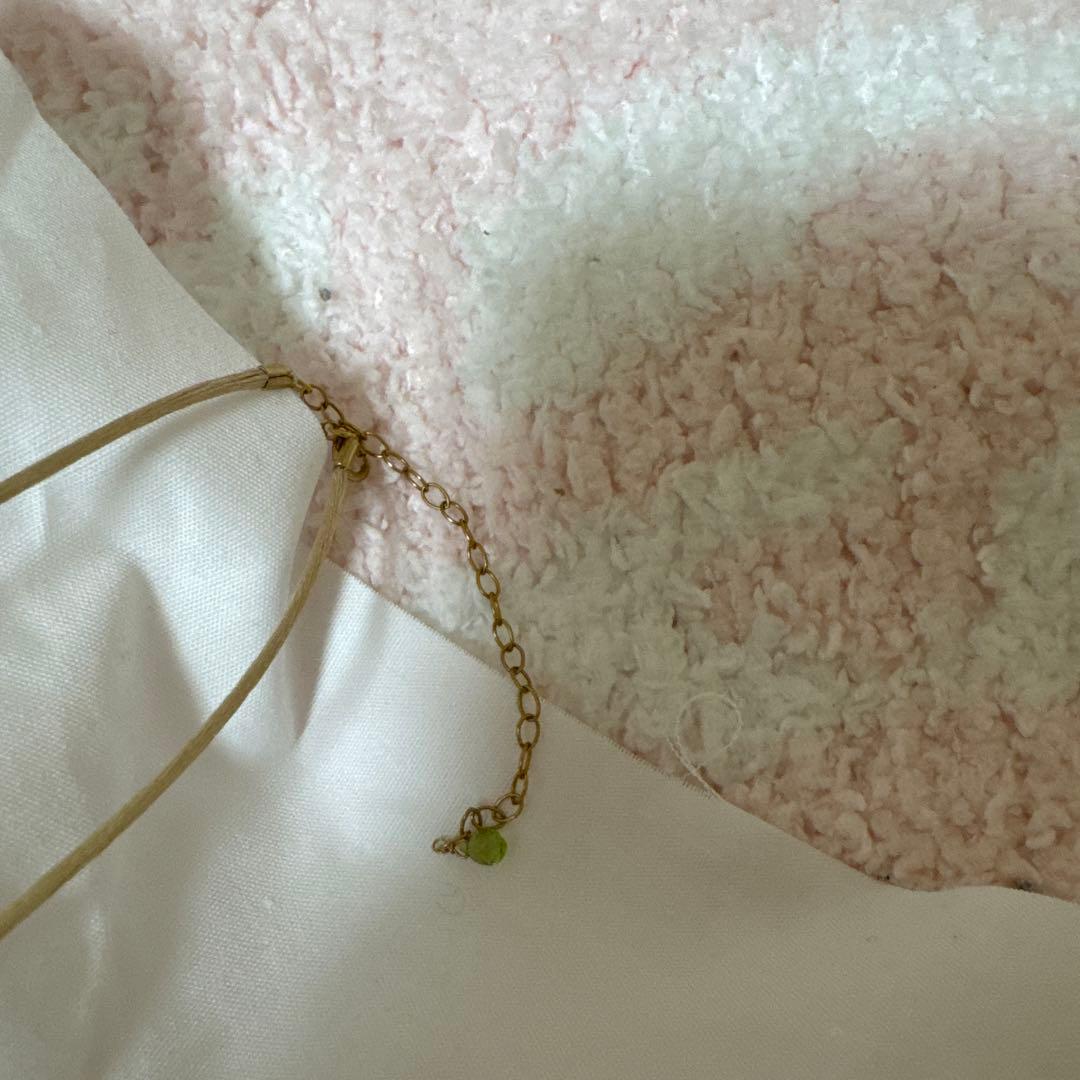 値下げします　HASUNA グリーンストーン ネックレス