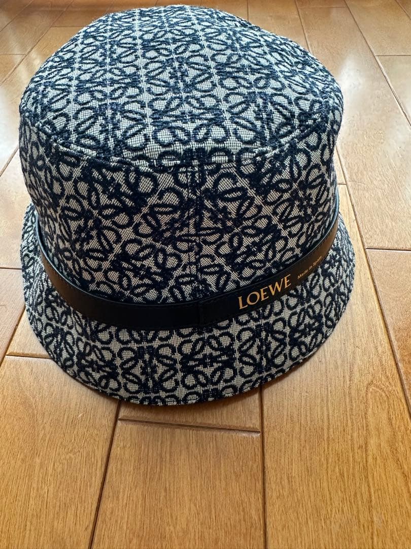 LOEWE バケットハット ネイビー 57