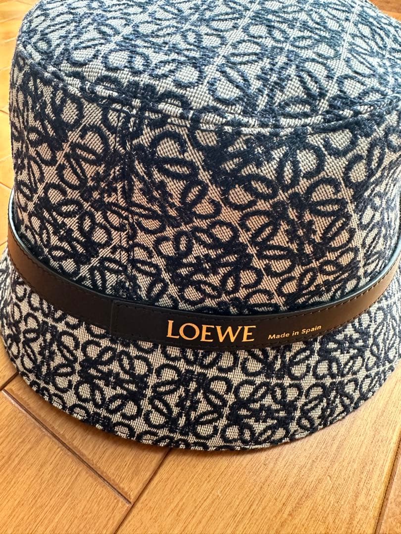 LOEWE バケットハット ネイビー 57