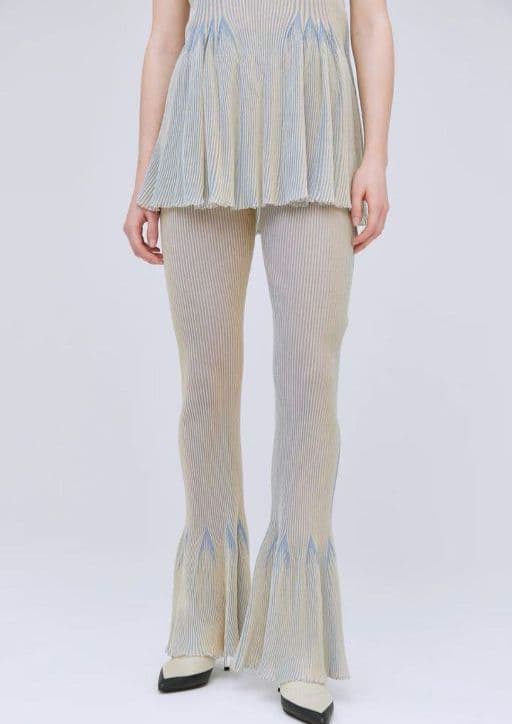 CFCL　HYPHA LUCENT TIGHT FLARE PANTS