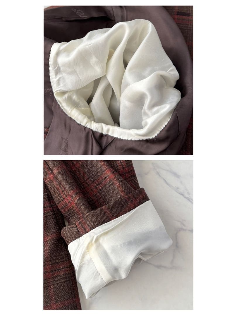 Belvest ベルベスト テーラード ジャケット チェック 46 M〜L程