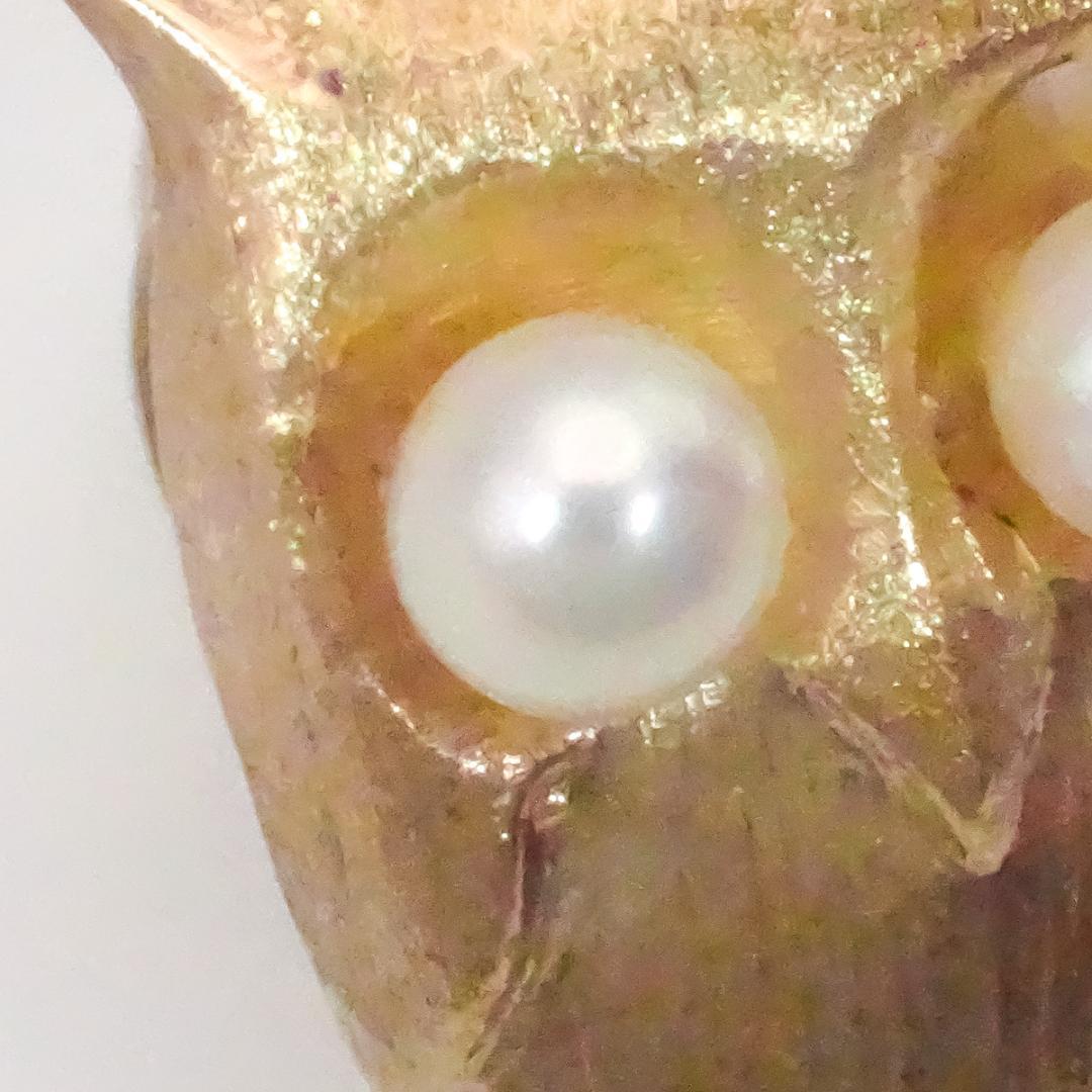 TASAKI タサキ K14 ベビーパール タイニーピン 1.46g＊フクロウ