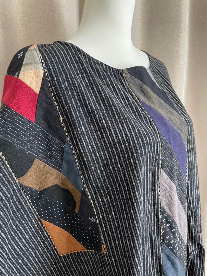 新品未使用　刺し子ワンピース