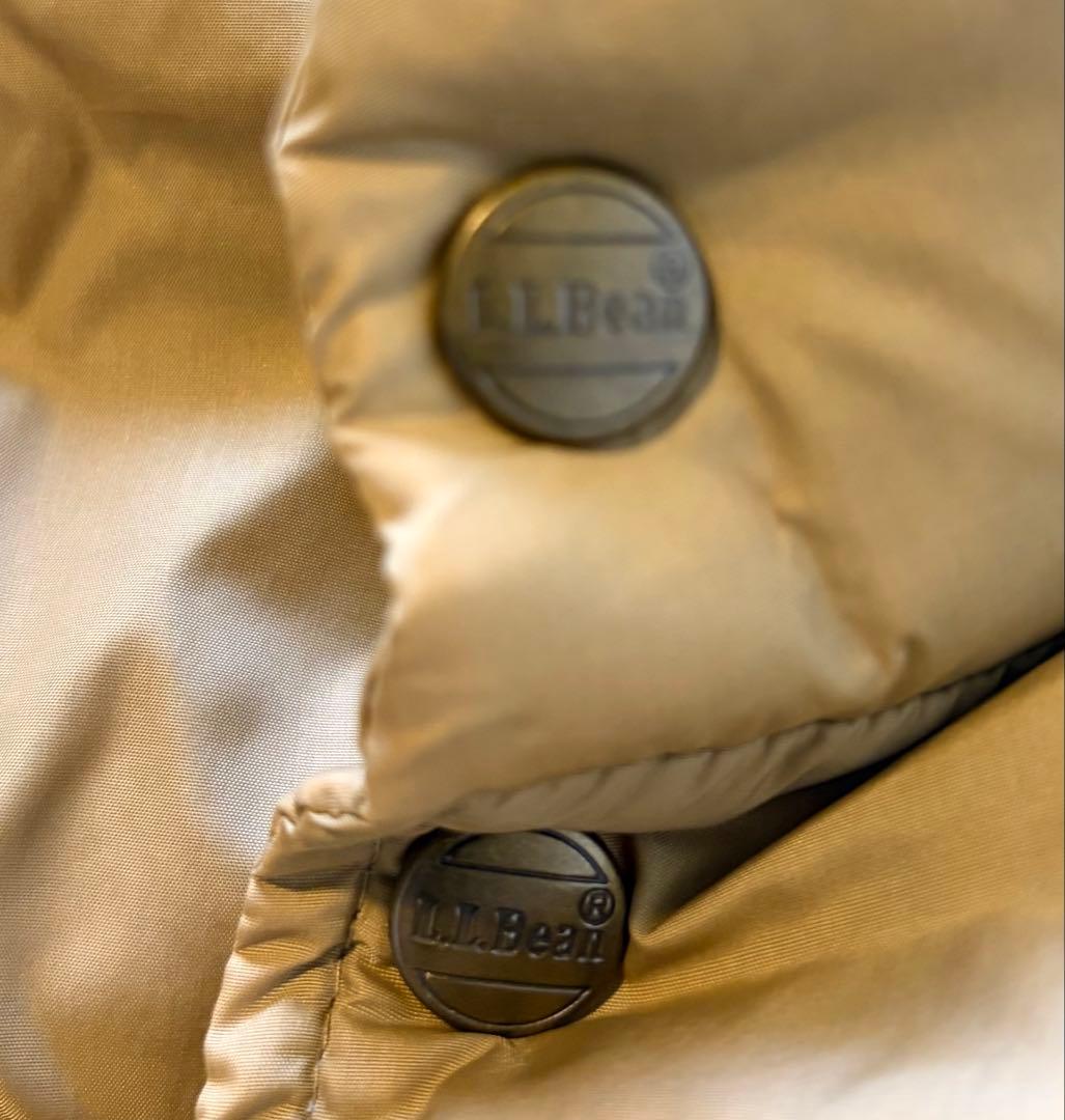 L.L.Bean ベージュ ダウンベスト Sサイズ