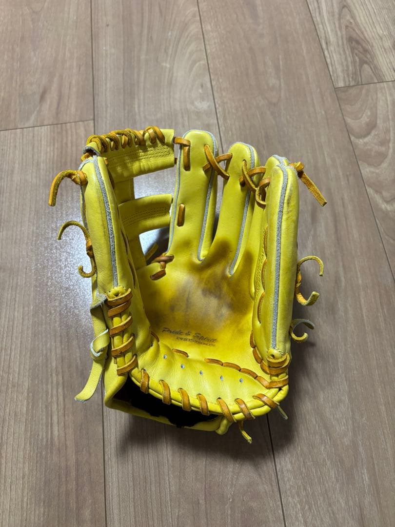 ユ*タ様 ZETT 硬式用 内野用 トゥルーイエロー