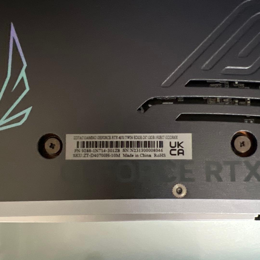 グラフィックボード・グラボ・ビデオカード ZOTAC GeForce RTX 4070 TWIN EDGE OC 12GB
