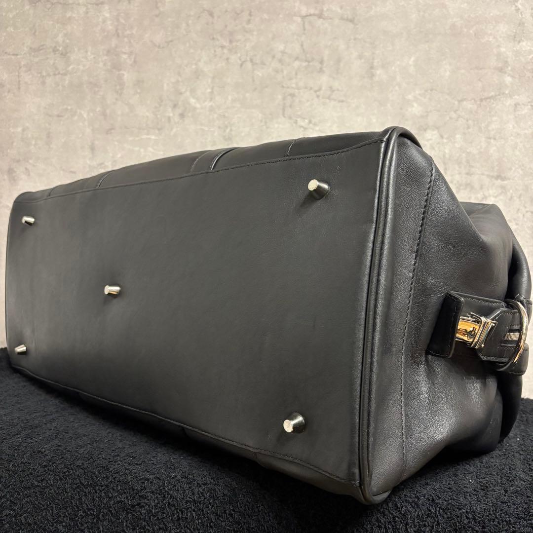 美品 COACH ボストンバッグ ブラック 2way ブラック レザー 旅行