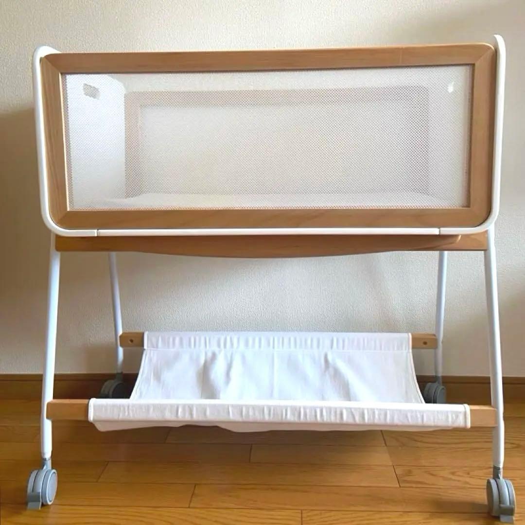yamatoya リリワゴン2 ホワイト ベビーベッド