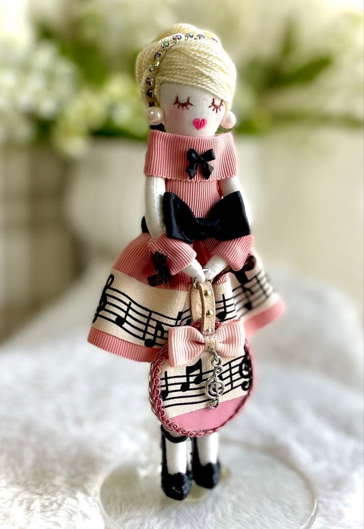 ラベンダーカラー❤️親子コーデ❤️ハンドメイド♡ドールチャーム