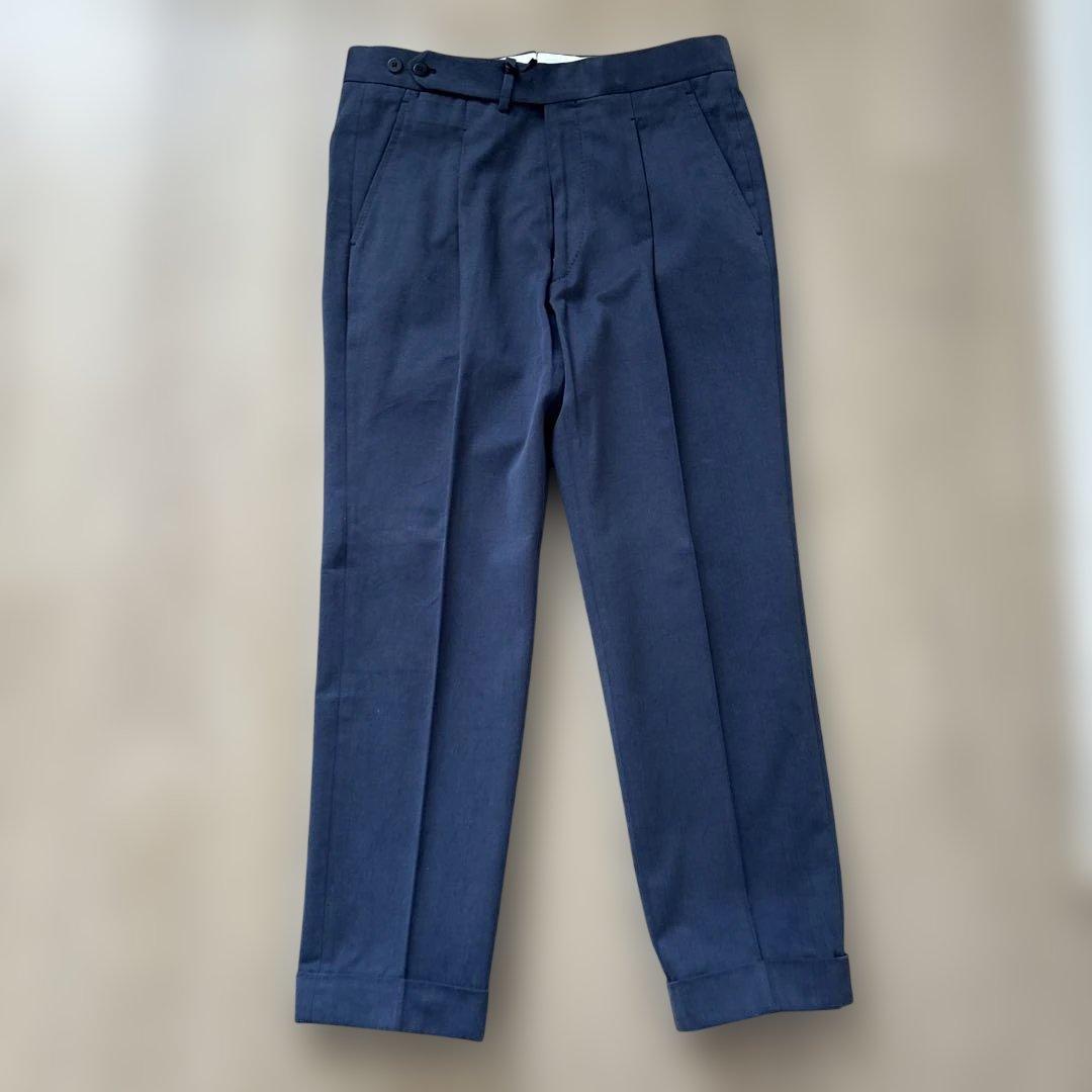 タグ付き未使用！DALCUORE TROUSERS 伊勢丹購入 ベルトレスパンツ