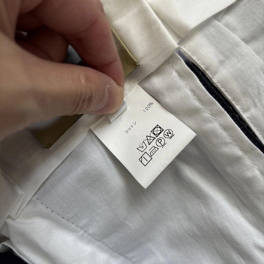 タグ付き未使用！DALCUORE TROUSERS 伊勢丹購入 ベルトレスパンツ