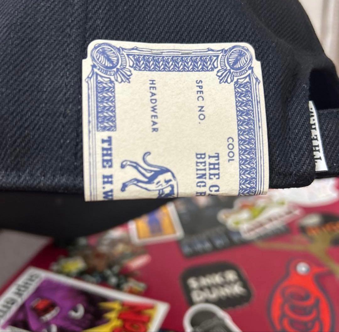 THE H.W.DOG&CO ベースボールキャップ 黒　キャップ　CAP