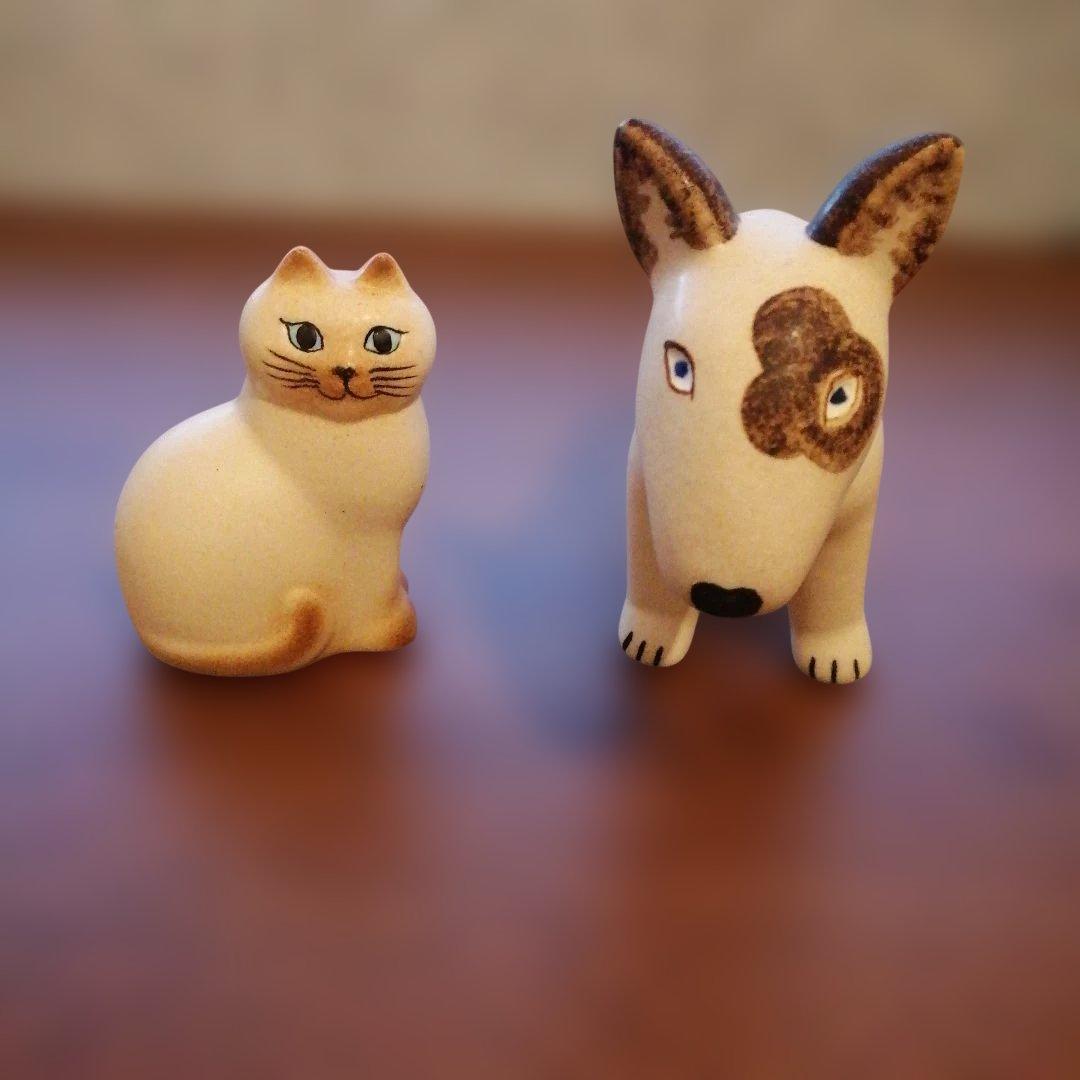 美品　リサ・ラーソン　陶器　置物