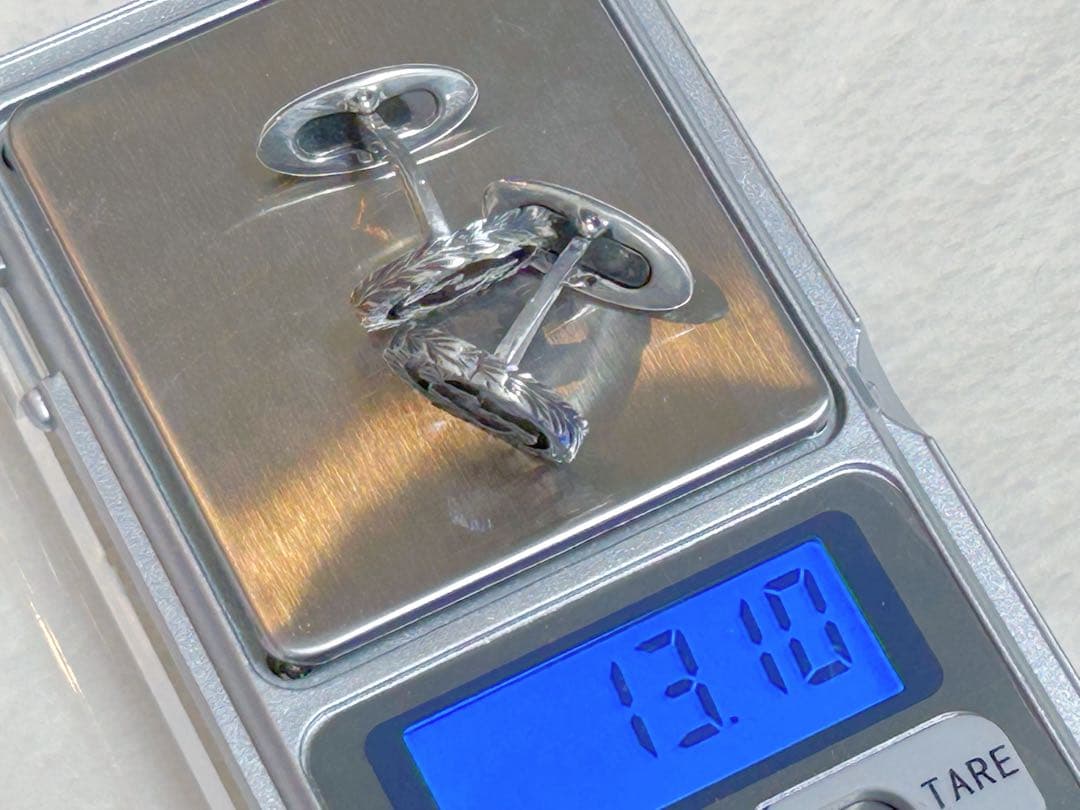 グッチ インターロッキングG カフス シルバー 925 エングレービング加工