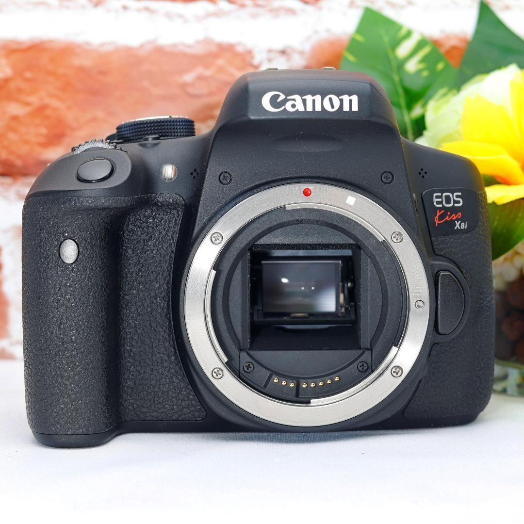 超望遠レンズ付き✨Wi-Fi画像転送✨Canon Kiss X8i✨ダブルレンズ