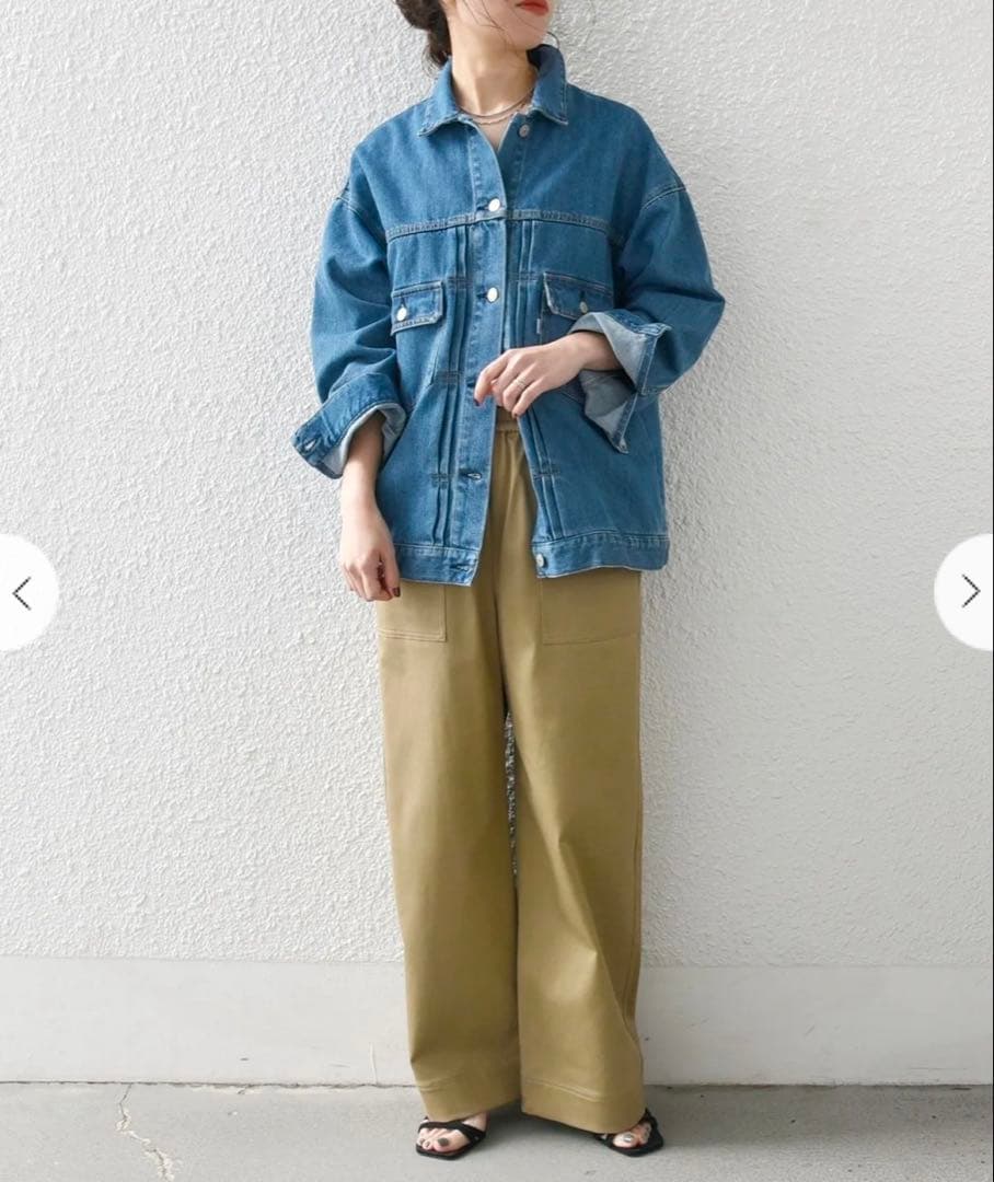 ★SHIPS any★デニム ジャケットブルー